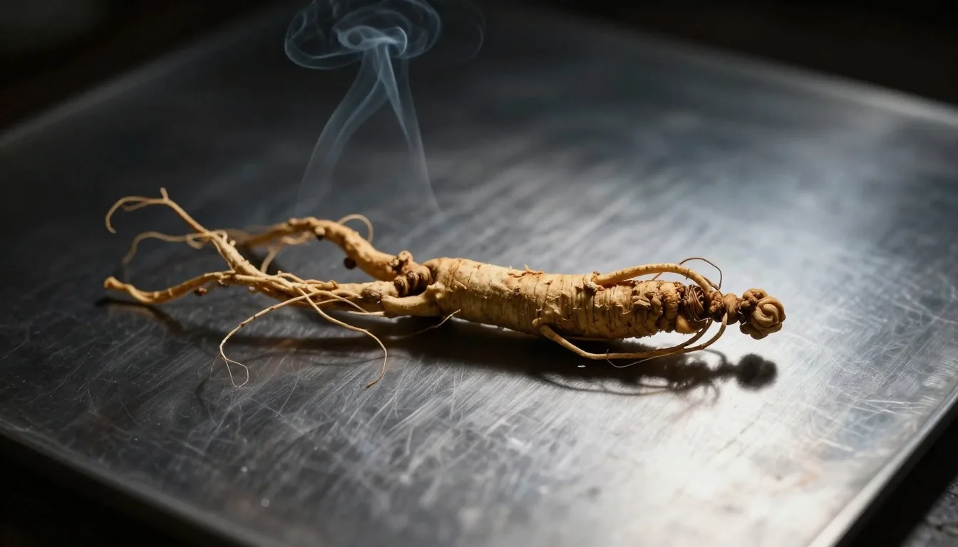 Botanical smoke stream through morning light